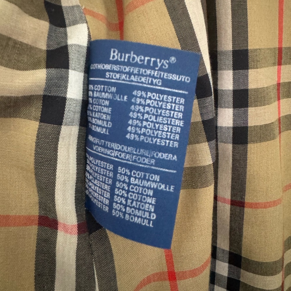 Vintage Burberrys Trench Coat, Red - Picture 5 of 8